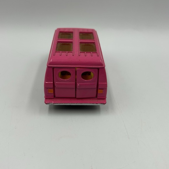 VTG 1977 Corgi Juniors Charlies Angels Pink Chevy Van Die-Cast 1:64 w Sunroofs ! - Picture 6 of 12